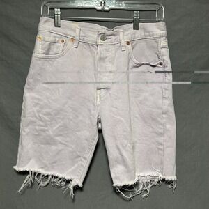 Levi Denim 501 Purple Cutoff Shorts (Pea In A Pod) Size 29 Women's